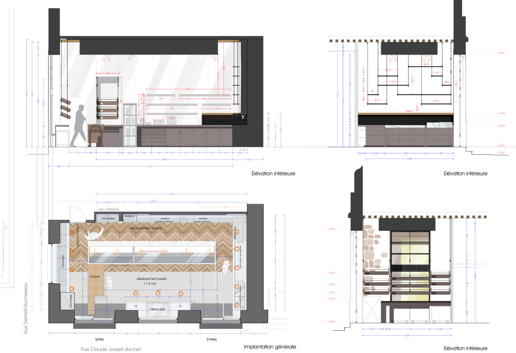 coupe et plan